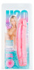 Розовый водонепроницаемый реалистик H2O Mega Man Waterproof Vibrator - 19 см.