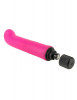 Ярко-розовый вибромассажер с загнутым кончиком XL G-Spot Softees - 16,2 см.