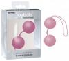 Нежно-розовые вагинальные шарики Joyballs Trend с петелькой