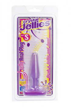 Фиалковая анальная пробка Crystal Jellies small