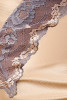Сорочка Vanilla с V-образной кружевной вставкой, золотистый